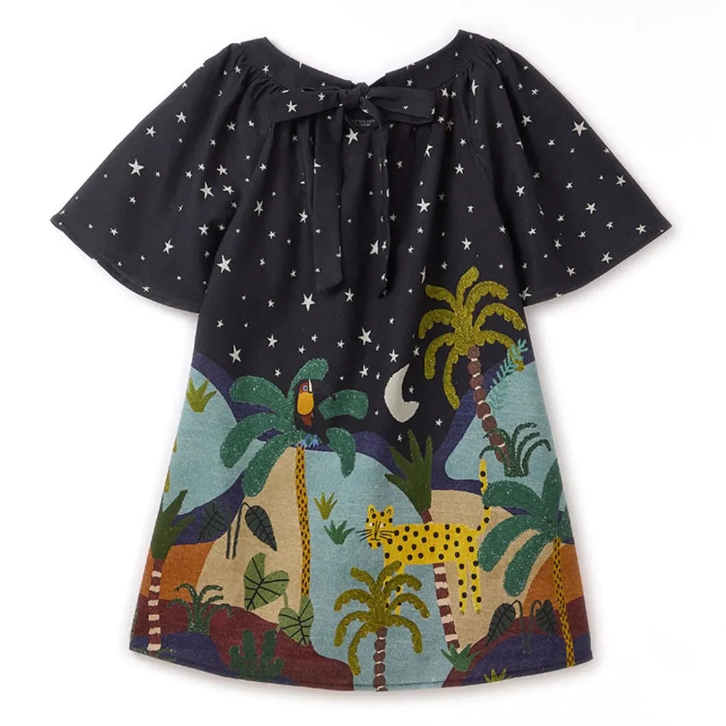 Fabula - Nuit Forêt Kleid | Schwarz