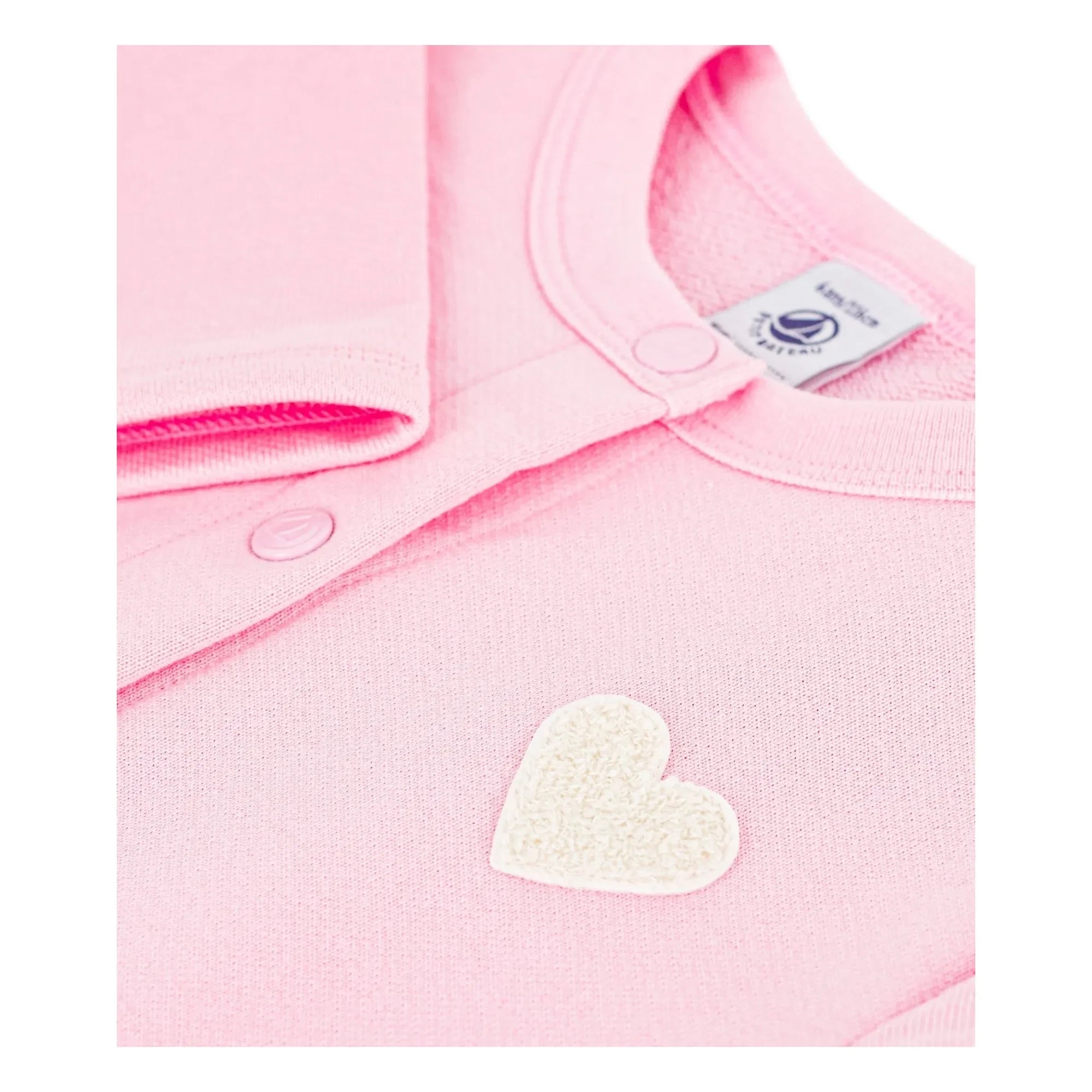 Petit Bateau - Uni Molleton Jacke | Rosa