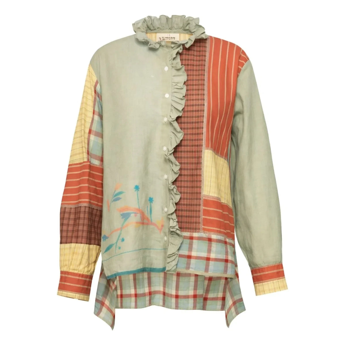 Virginie de Vinster - Udaipur-Bluse | Grün