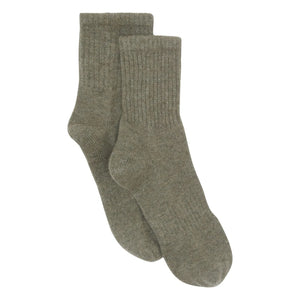 Kujten - Kaschmir Socken | Geflecktes Khaki