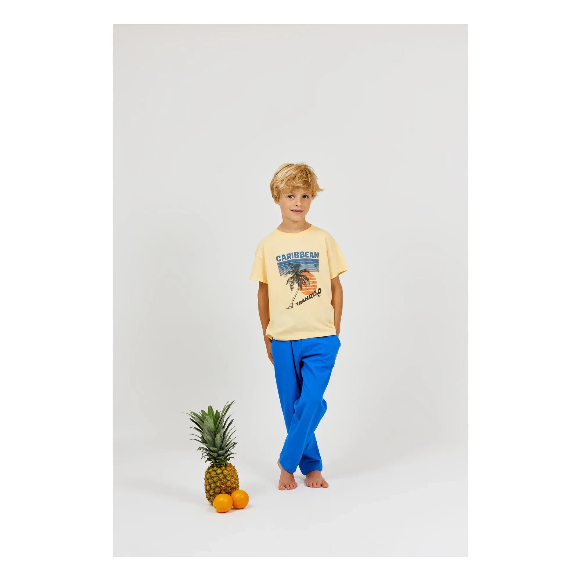 Arsène et Les Pipelettes - Caribbean T-Shirt aus Bio-Baumwolle | Gelb