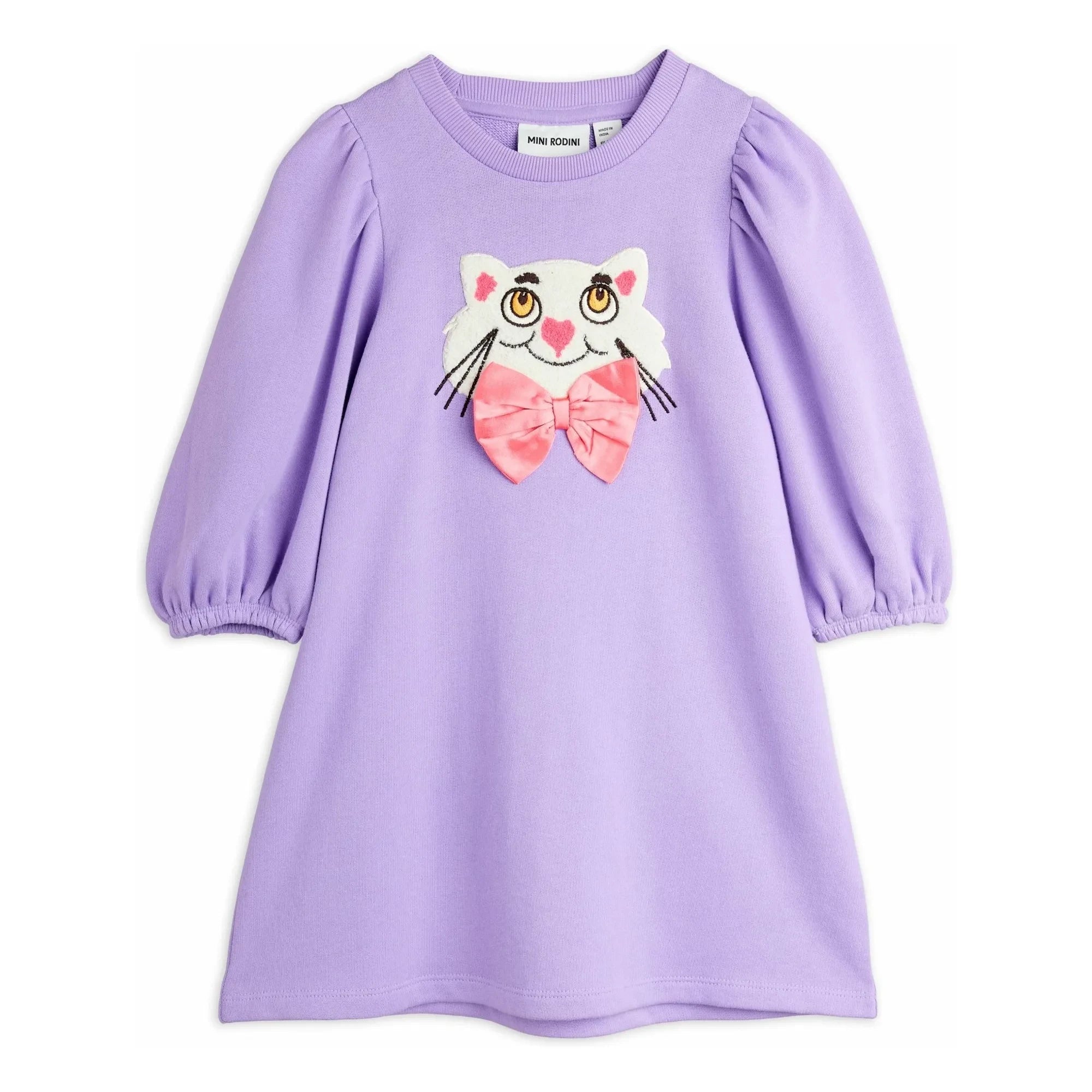 Mini Rodini - Bio-Baumwoll Katzenkleid | Lila