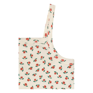 Tinycottons - Geprägtes Top Roses Bio-Baumwolle | Weiß