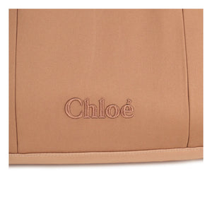 Chloé – Wickeltasche mit Logoprint | Beige-Rosa