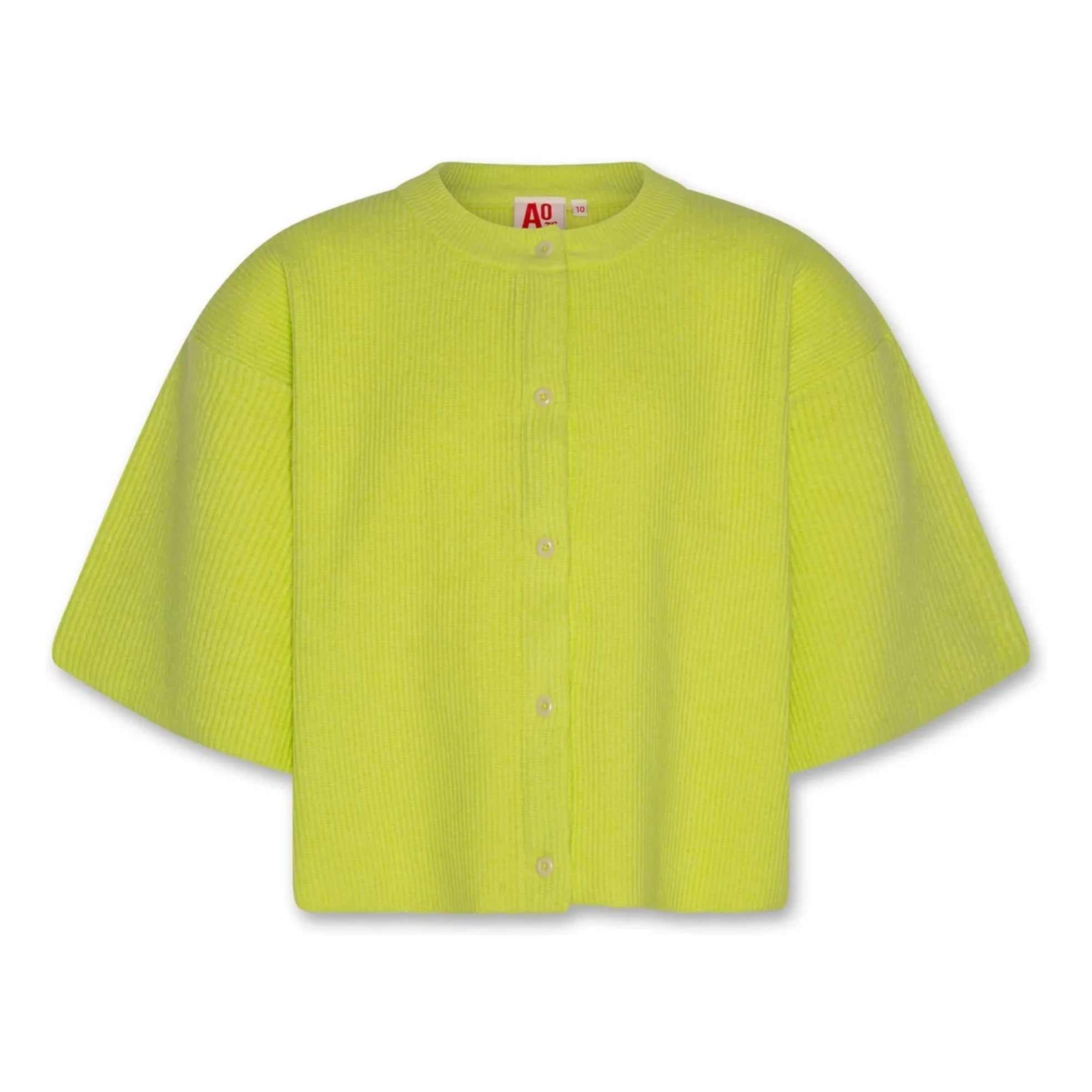 AO76 - Vega Strickjacke | Fluoreszierendes Gelb
