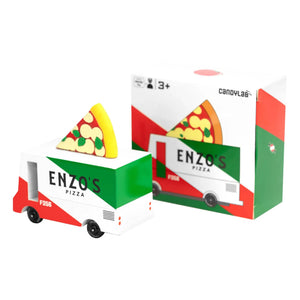 Candylab - Ahşap Pizza Minibüsü
