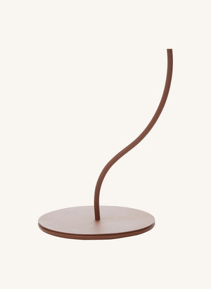 Honoré - Kaa Metall- und Raffia-Stehlampe | Braun