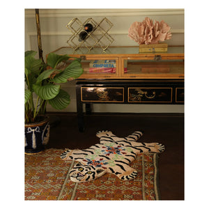 Doing Goods - Mahee Majestic Teppich mit Tiger aus Wolle | Peach