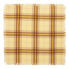 Bompard - Mini Karo Tartan Kaschmirschal | Zitronengelb