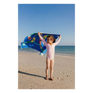 Quut - Leiter und Schlange Mikrofasertuch Strandtuch | Blau