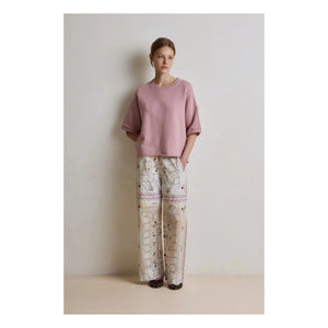 Hod - Solange Baumwoll-Sweatshirt | Pflaume