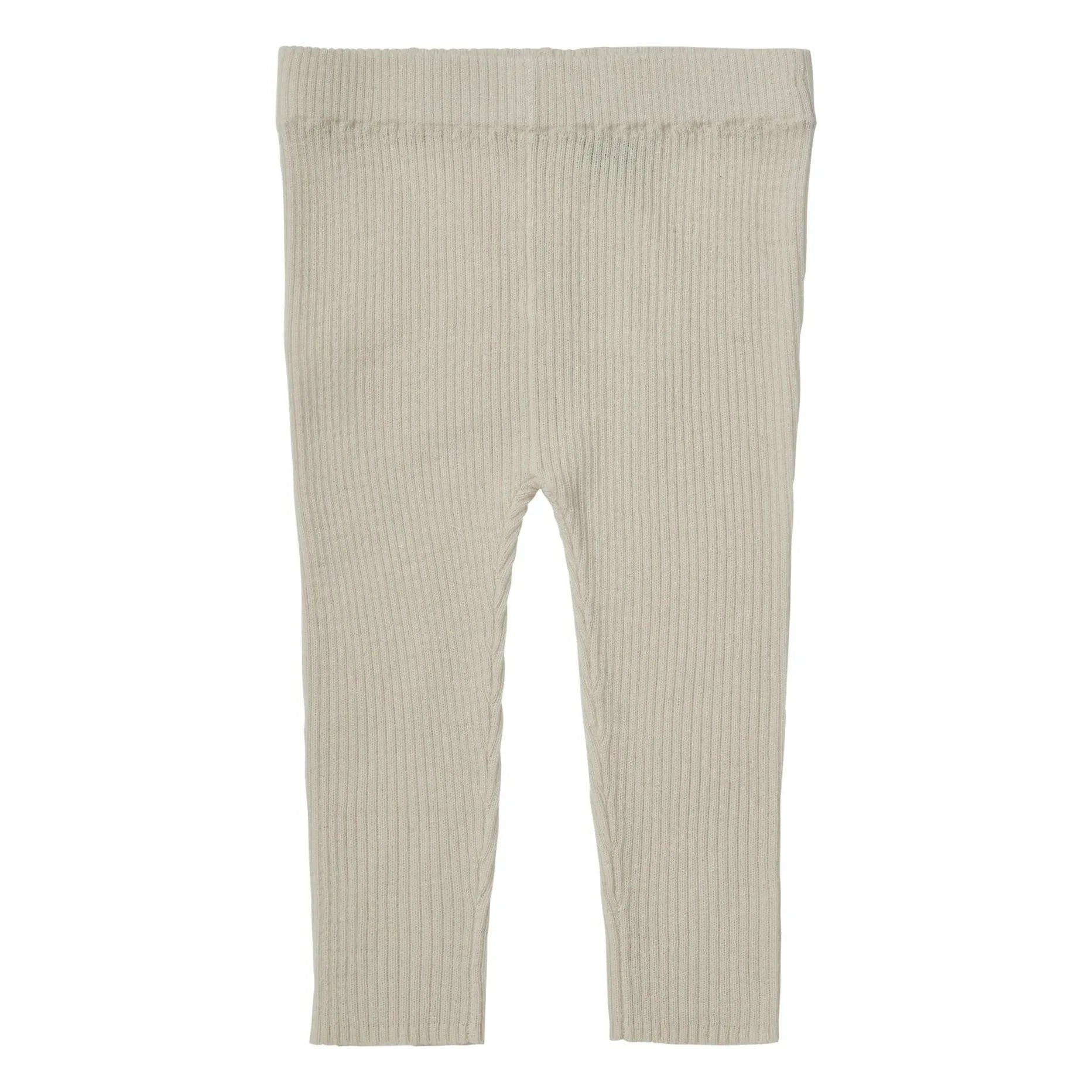 FUB - Slim-Fit-Leggings, extra feiner Rippstrick aus Merinowolle | Ecru