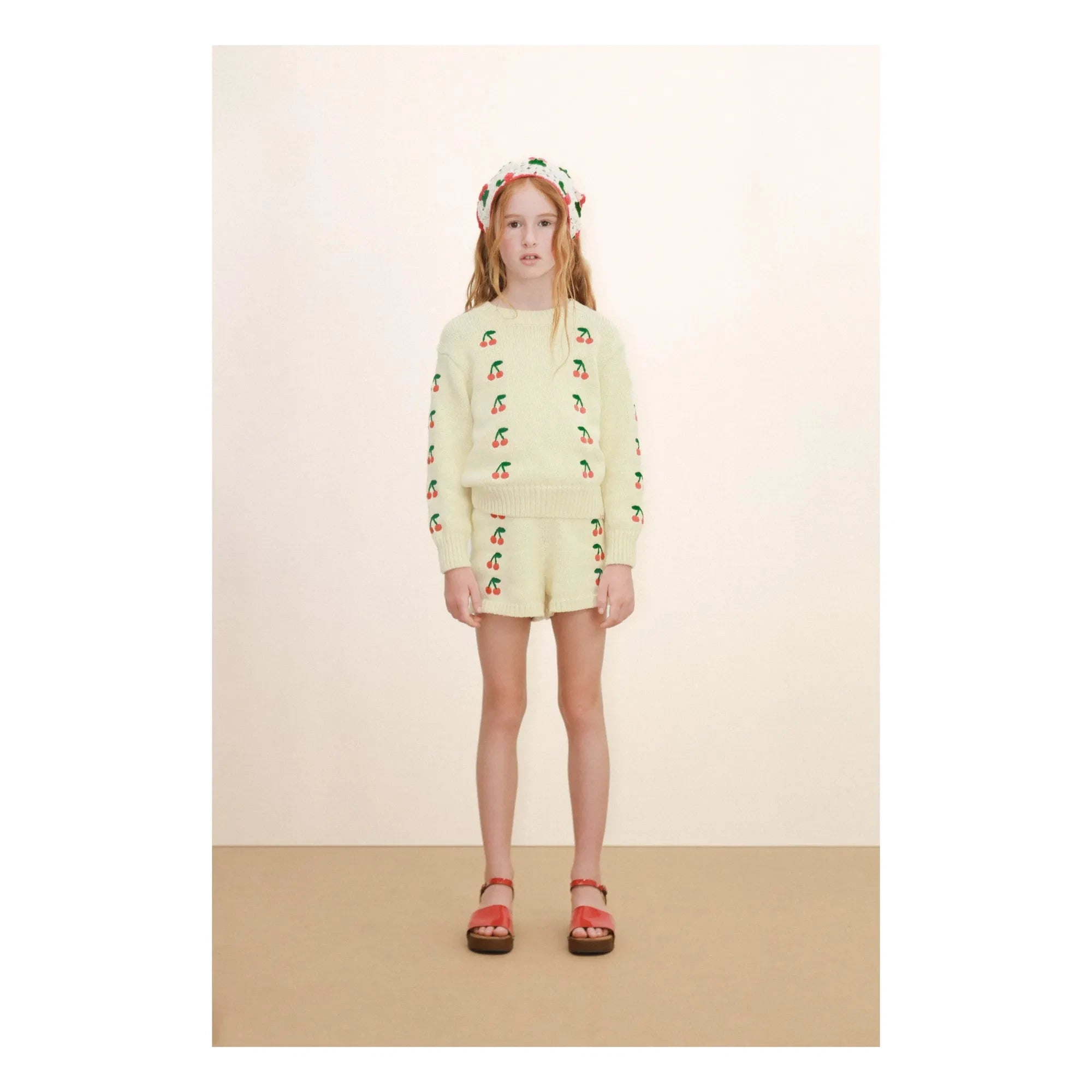 Tinycottons - Cherry Pullover | Blassgelb