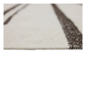 HKliving - Gestreifter Kelim Teppich | Creme