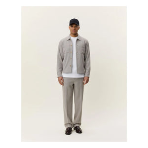 Les Deux - Veste Check Hybrid | Braun