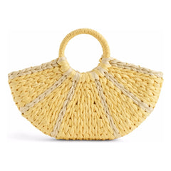Molo - Zitronenpapier-Basttasche | Gelb