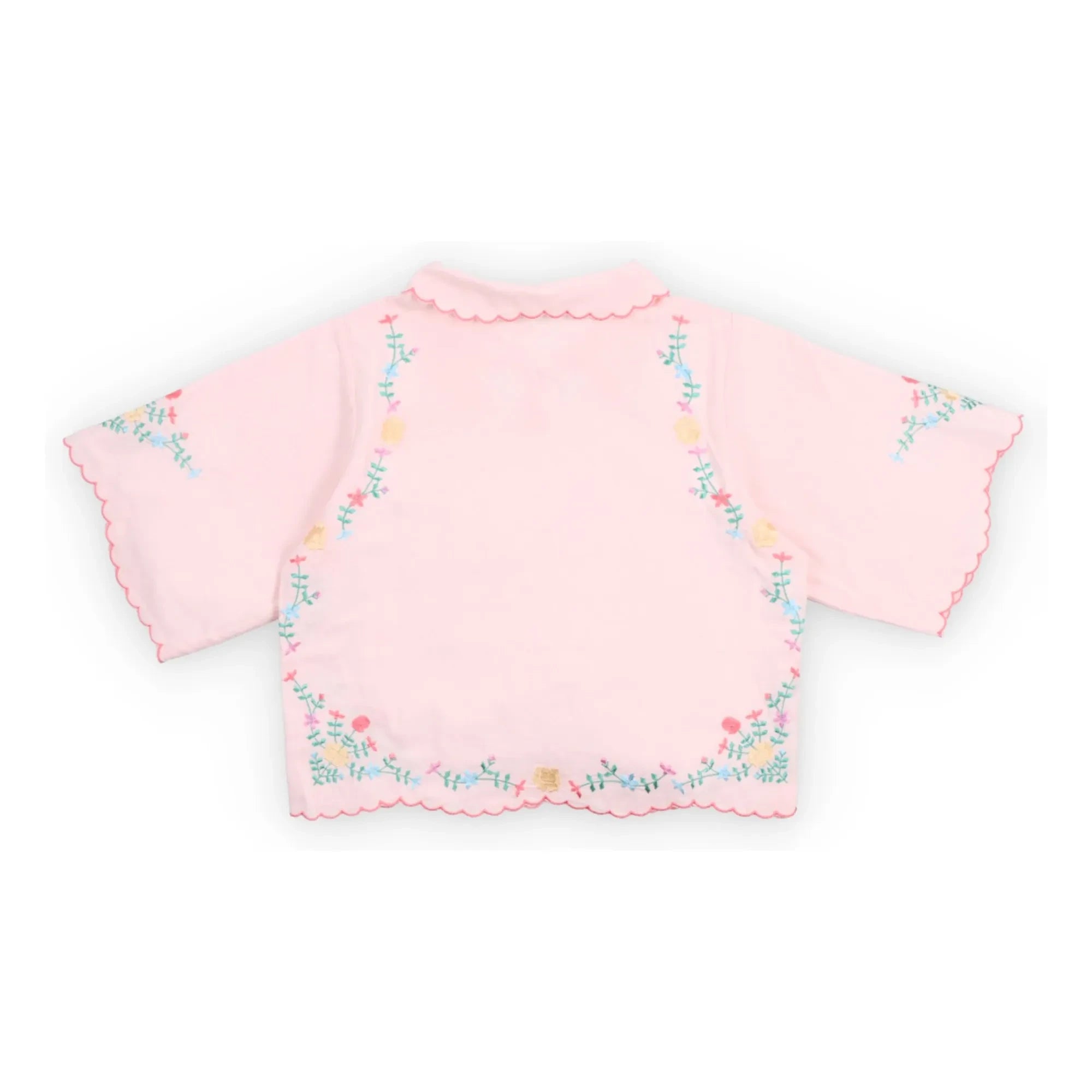 the new society - Orchidee Knotenbluse | Hellrosa
