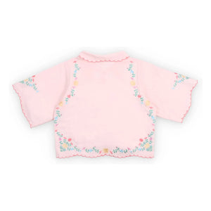 the new society - Orchidee Knotenbluse | Hellrosa