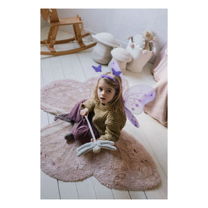 Lorena Canals - Schmetterling Teppich | Rosa