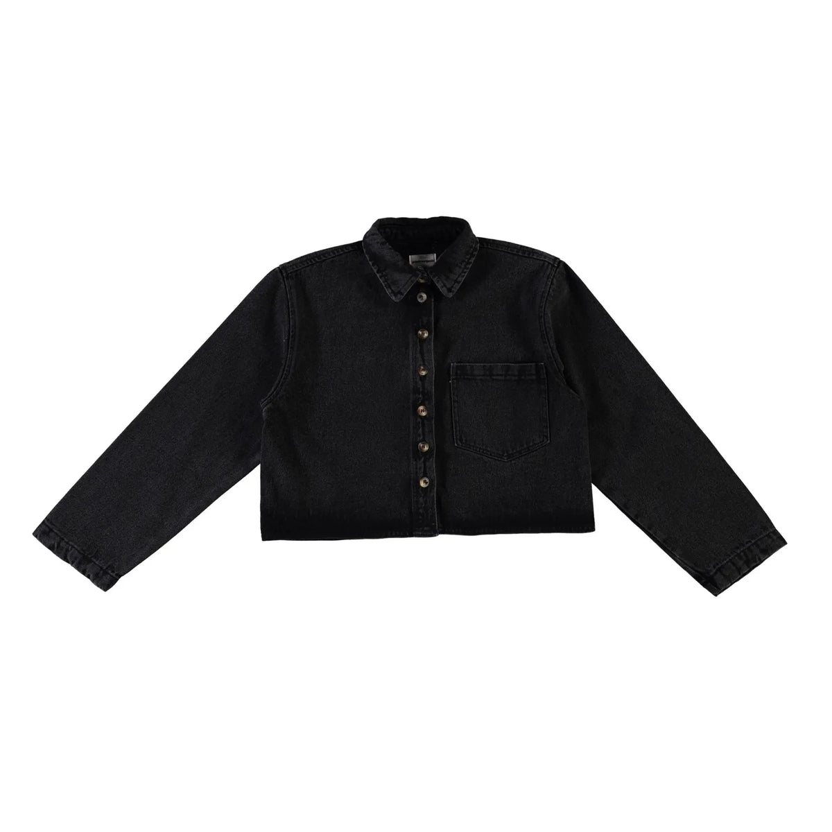 Poudre Organic - Mandarine Denim Hemd | Schwarz