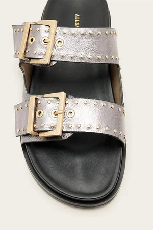 AllSaints Magda Stud Sandale aus Leder