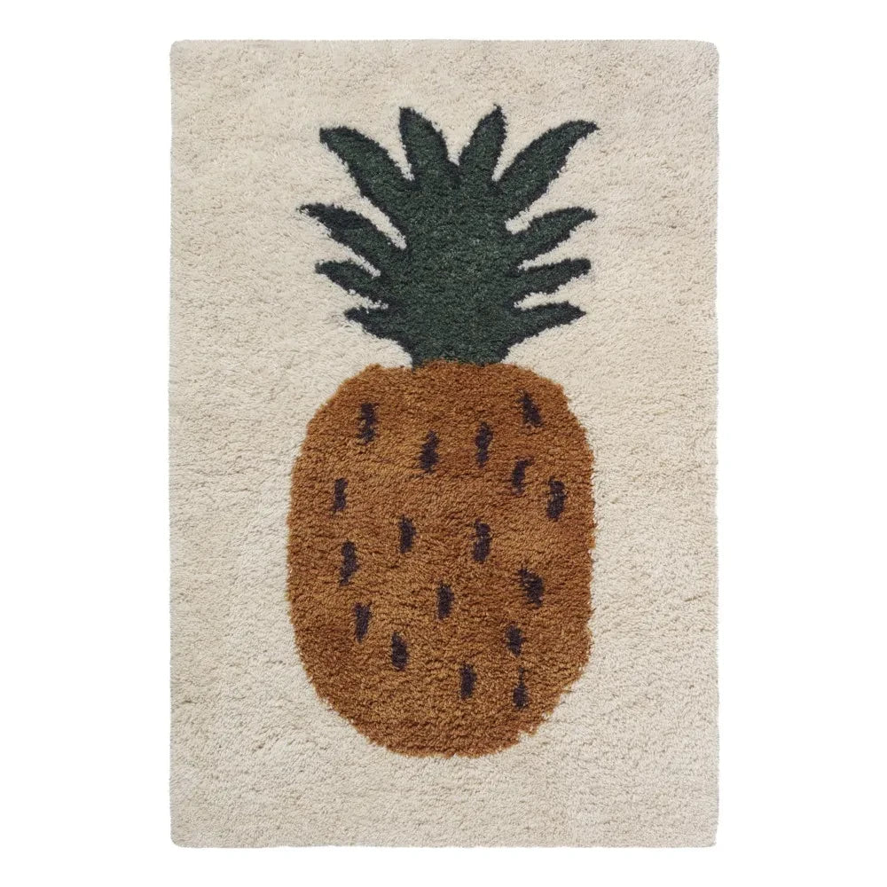 Ferm Living Kids – Fruiticana Ananas Wollteppich