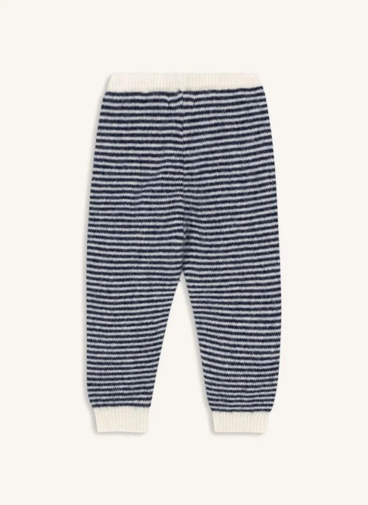 Konges Sløjd - Berle Gestreifte Wollhose | Blau
