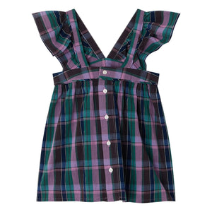 Bonpoint - Elea Carreaux Bio-Baumwollbluse | Lila