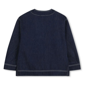 Kenzo - Jeansjacke mit V-Ausschnitt Kenzo Garden | Dunkelblau