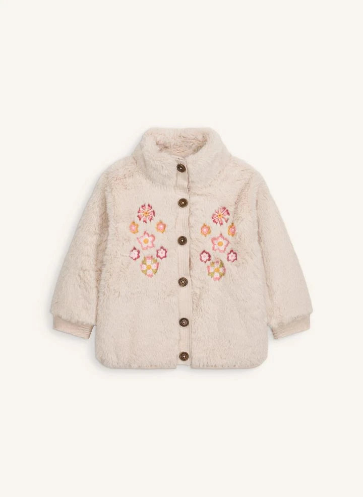 Louise Misha - Rosinna Kunstfelljacke | Creme