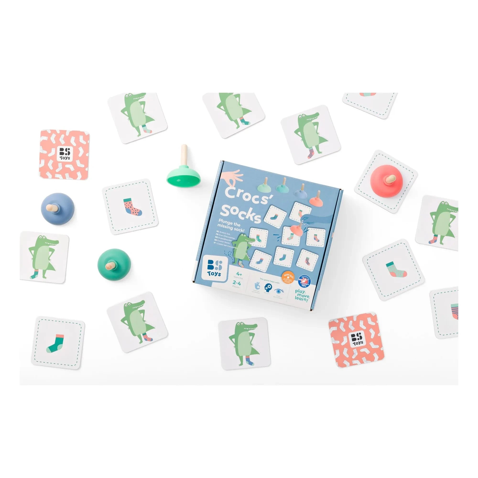 BS Toys - Beobachtungsspiel Krokosocken