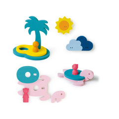 Quut – 3D Badezimmer-Puzzle Treasure Island Puzzle – 12 Teile