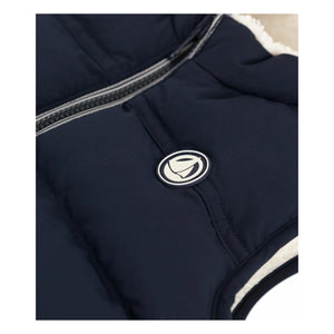 Petit Bateau - Ärmellose Steppweste mit Logo | Marineblau