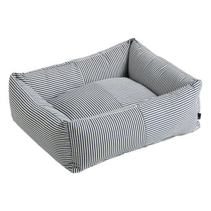 Hay - Gestreiftes Hundebett | Blau