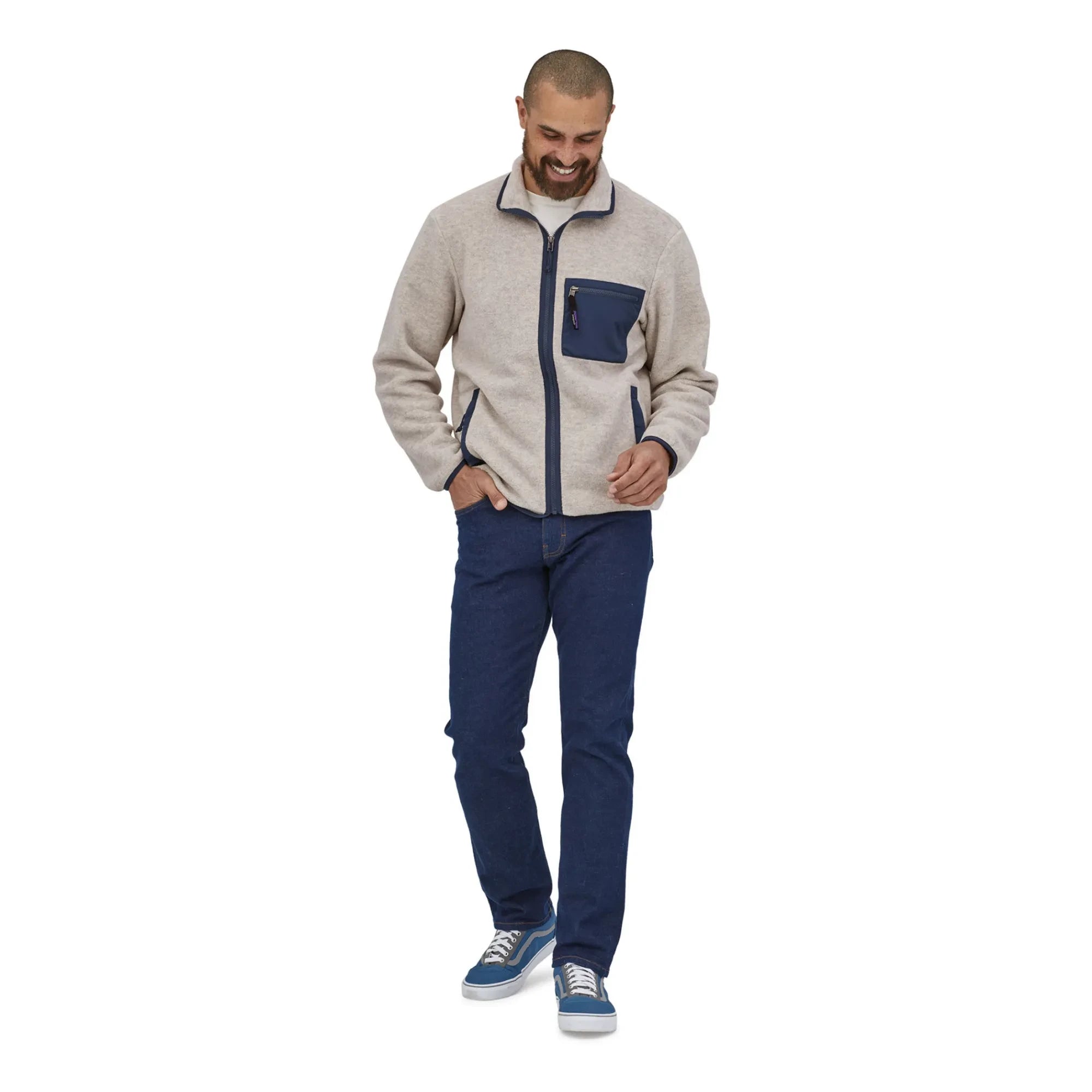 Patagonia - Synchilla Recycelter Faser Reißverschluss Fleecejacke | Heather Beige