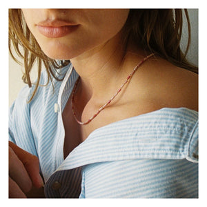 Camille Colette Studio - Halskette Baia Rhodonit | Rosa