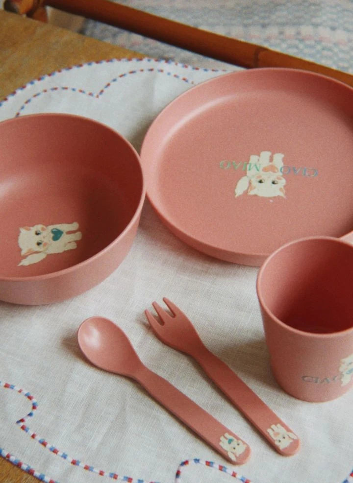 Konges Sløjd - Ciao Miao Ess-Set | Rosa