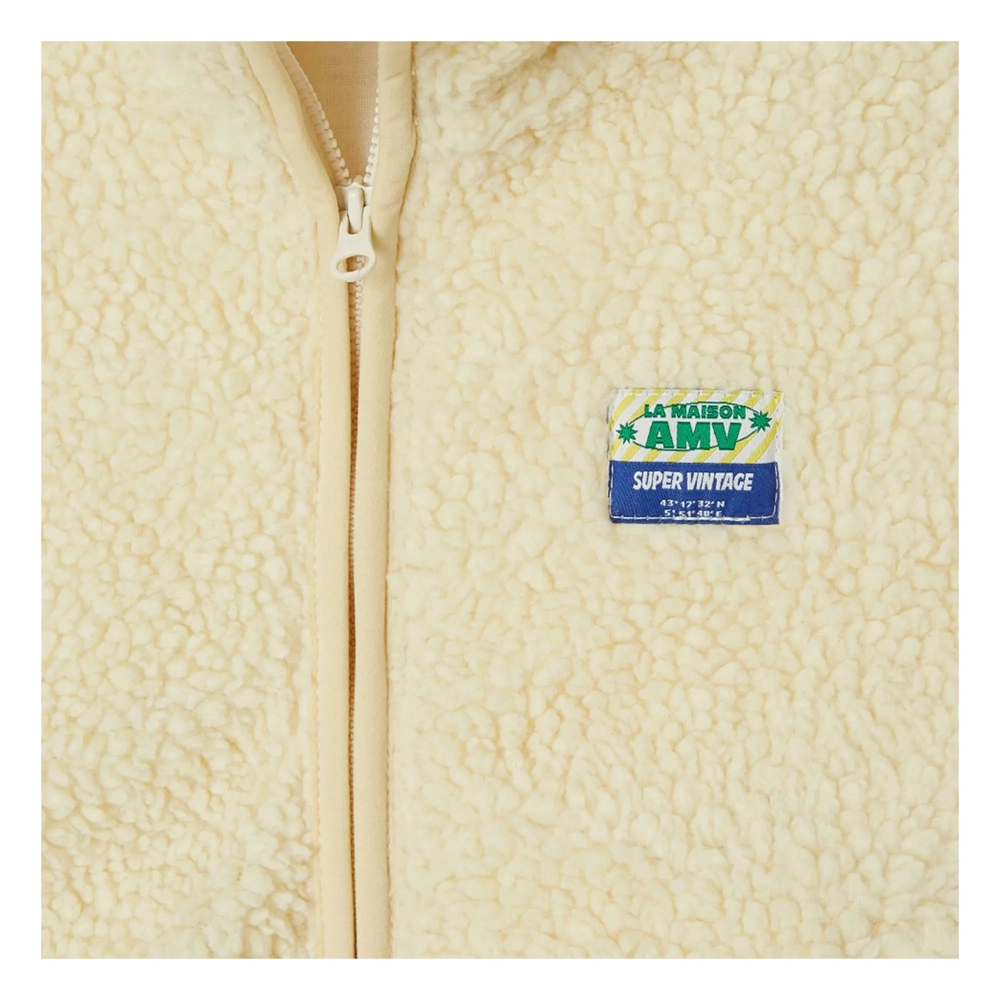 American Vintage - Sherpa Hoktown ärmellose Jacke | Ecru