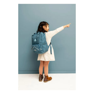 Trixie - Mr. Triceratops Großer Rucksack | Grau-Blau