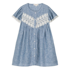 Louise Misha - Leinenkleid Morlina | Blau