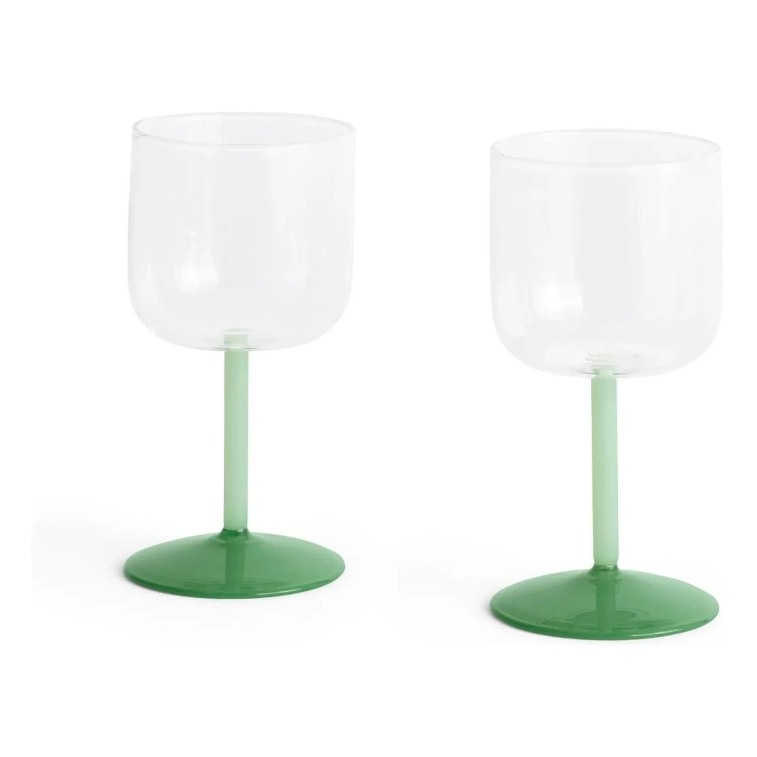 Hay - Bunte Weingläser - 2er-Set | Dunkelgrün