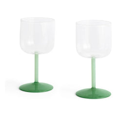 Hay - Bunte Weingläser - 2er-Set | Dunkelgrün