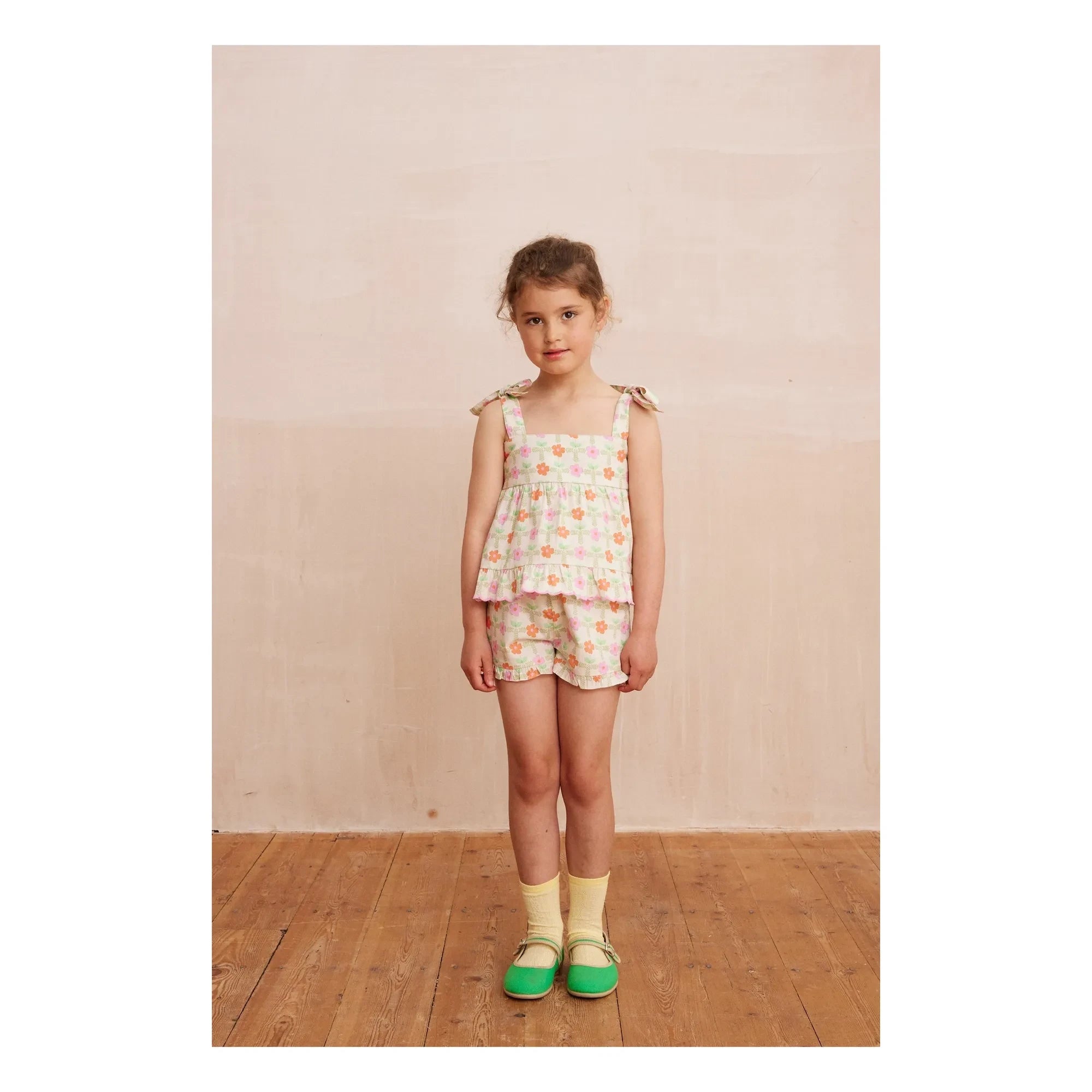 Hello Simone - Lucie Blusentop mit Blumenmuster | Ecru