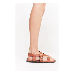 Socque Paris - Hydra Ledersandale | Camel