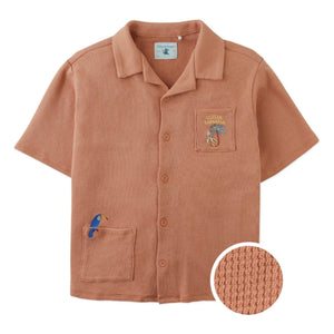 Gingersnaps - Tommy Toucan Waffelhemd | Braun