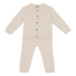 Bonton - Marianne Strickjacke und Leggings Set | Ecru