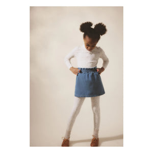 Soor Ploom - Leggings aus Bio-Baumwolle mit Blumenmuster | Ecru