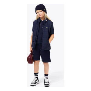 Lacoste - Marineblaues Polo mit Logo