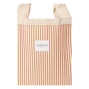 Studio Noos - Streifen-Strandtasche | Blasses Gelb