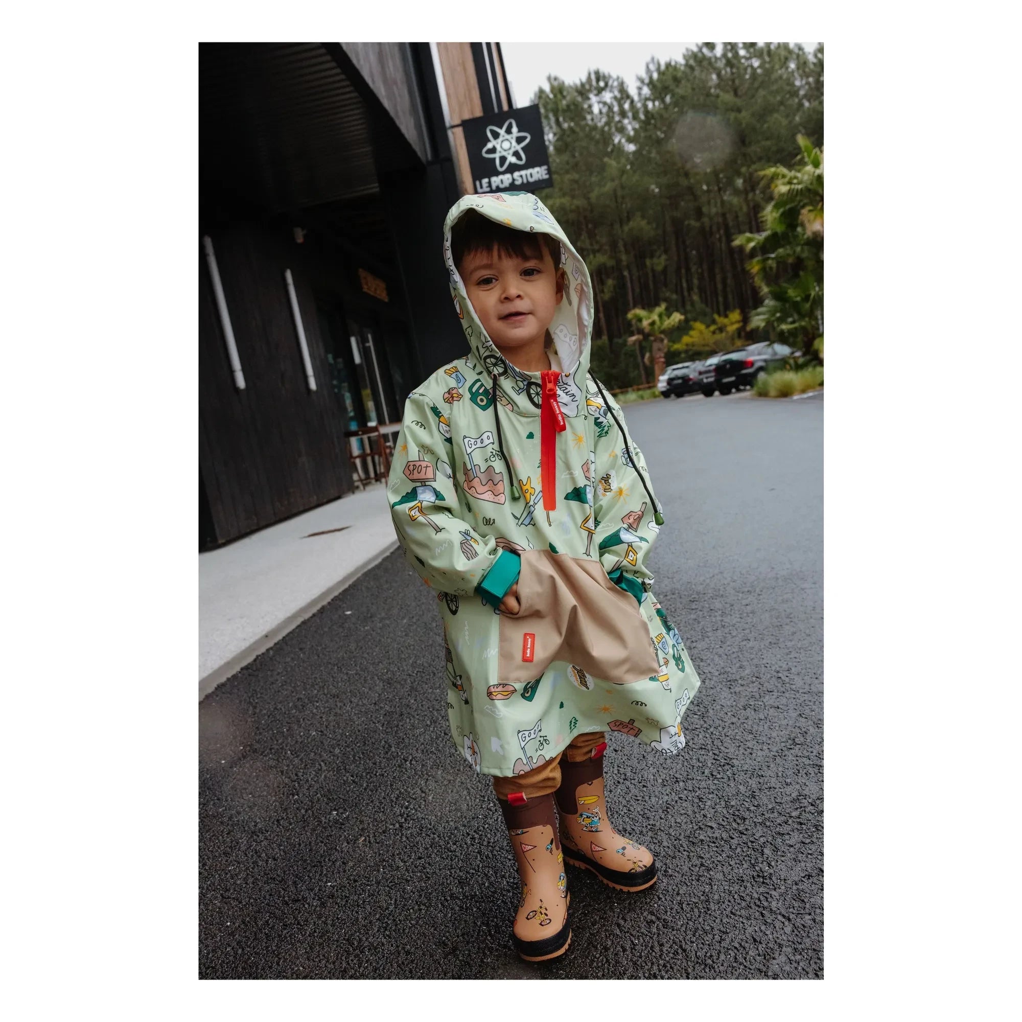 Hello Hossy - Mountain Ride Regenjacke | Hellgrün